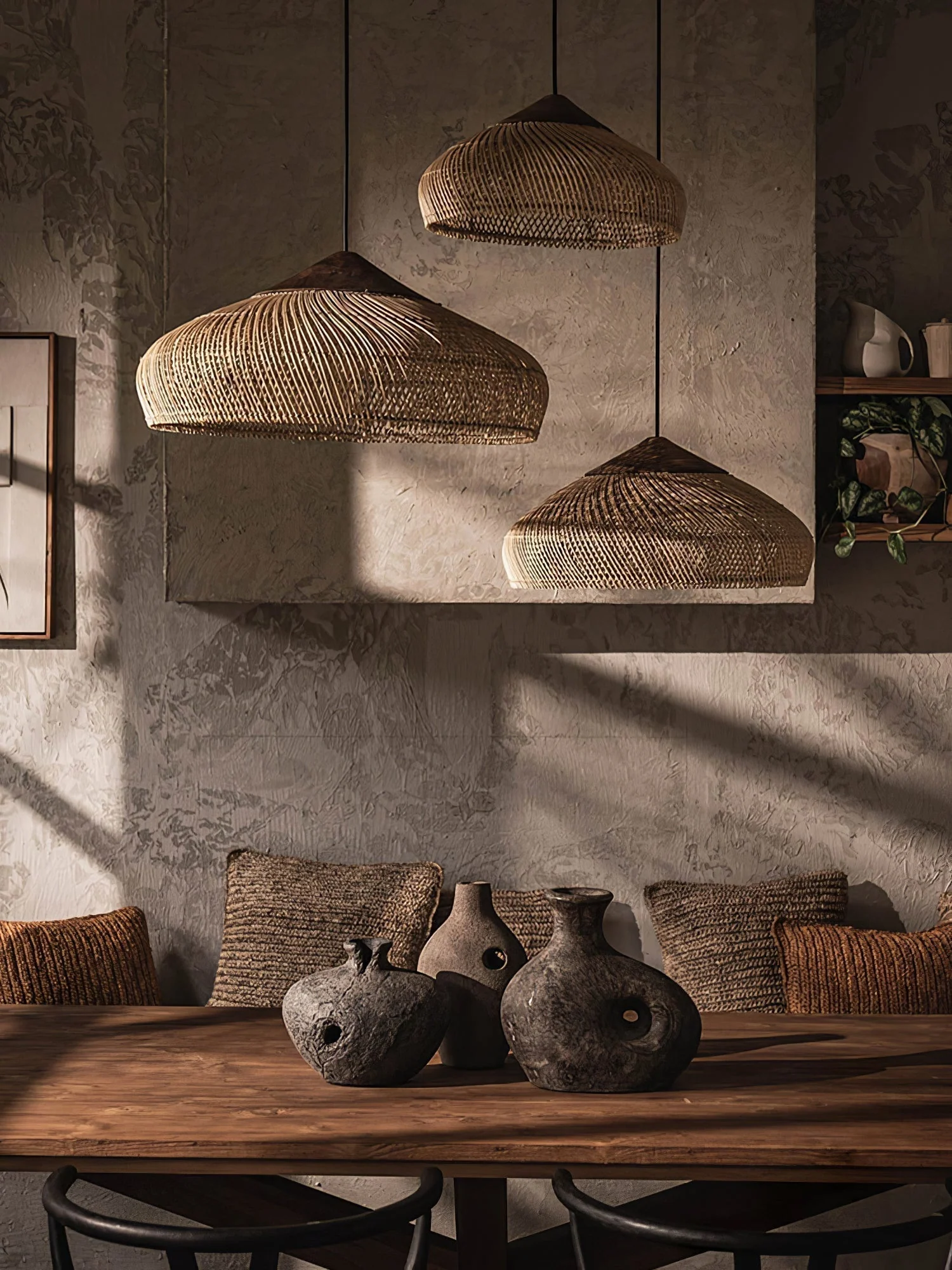 Solavn Rattan Wood Pendant Lamp - Image 79