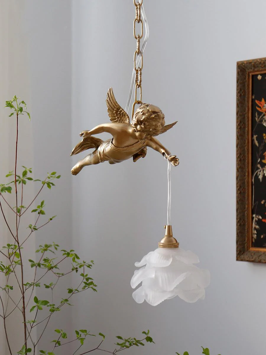 Solene Brass Light Luxury Pendant Light - Image 17