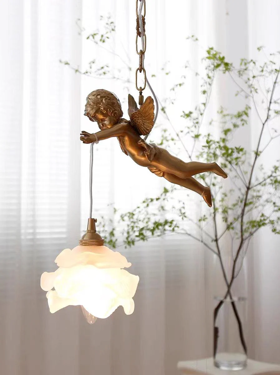 Solene Brass Light Luxury Pendant Light - Image 19