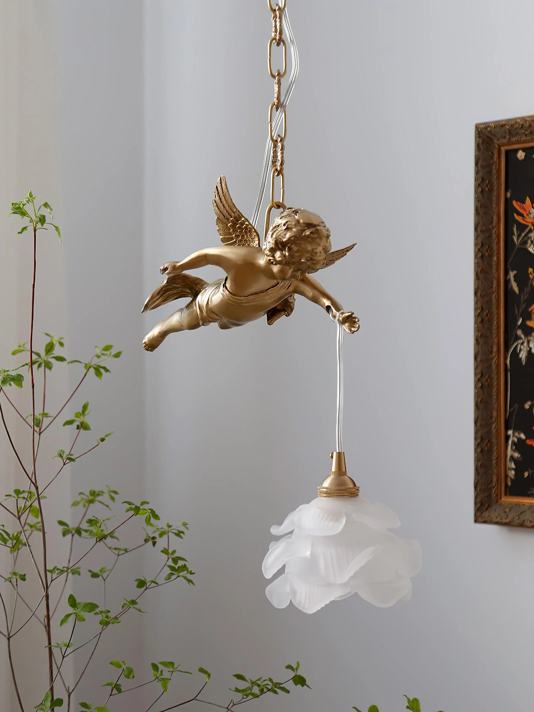 Solene Brass Light Luxury Pendant Light - Image 26