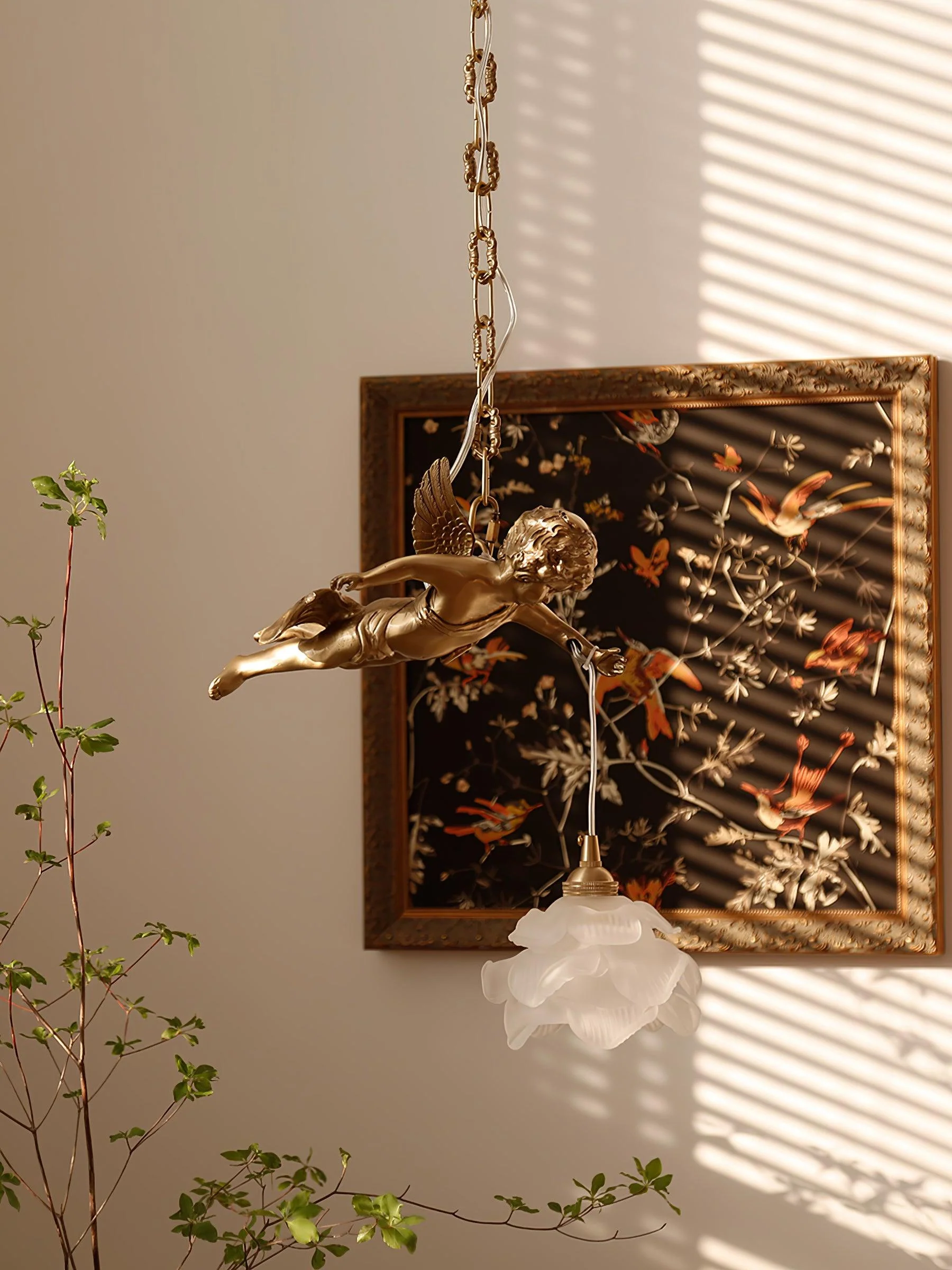 Solene Brass Light Luxury Pendant Light - Image 5