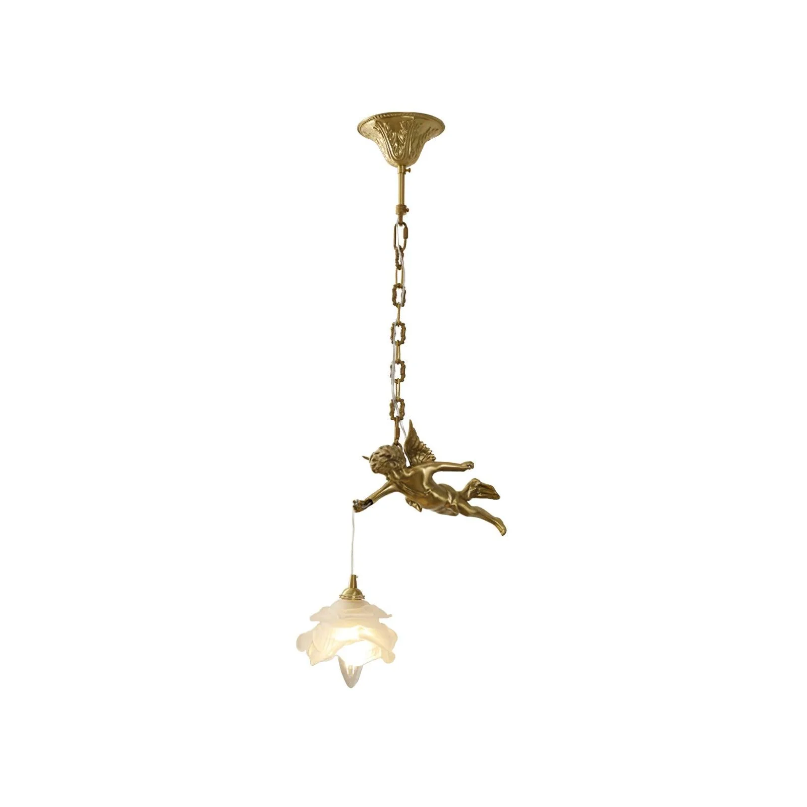 Solene Brass Light Luxury Pendant Light - Image 8