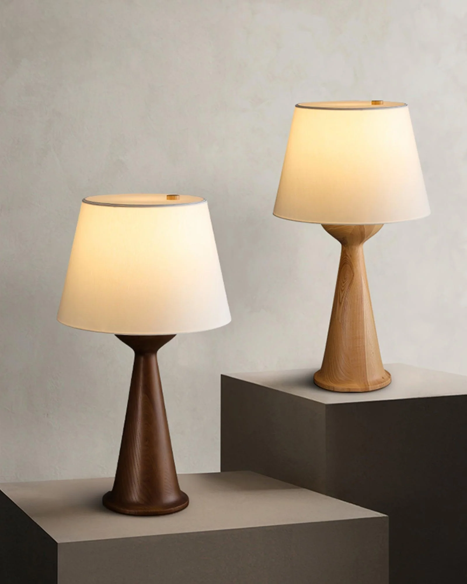 Solis Conical Wood Table Lamp - Image 13