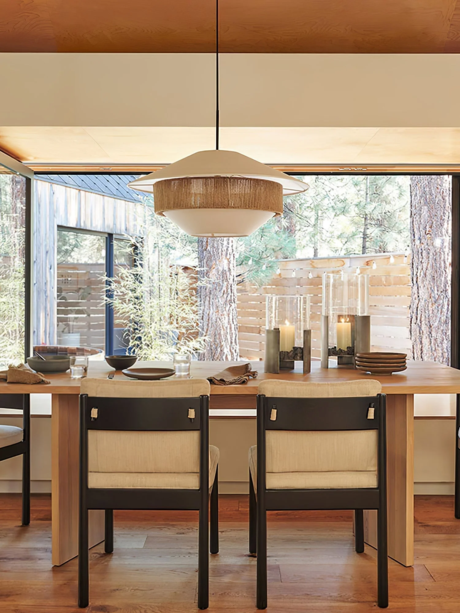 Solis Modern Fabric Pendant Lamp - Image 10