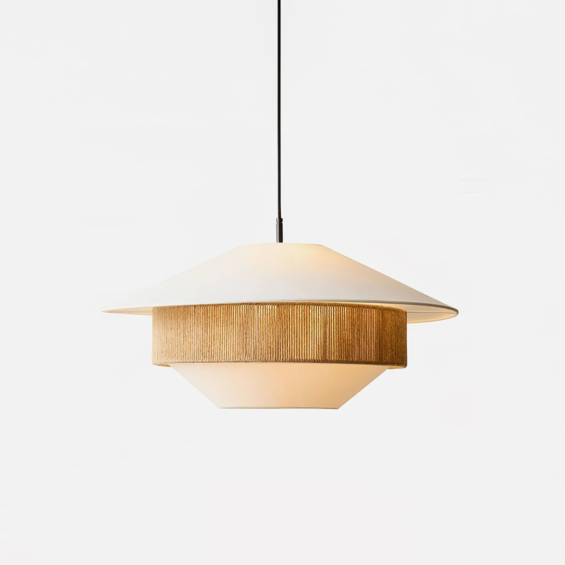 Solis Modern Fabric Pendant Lamp - Image 12