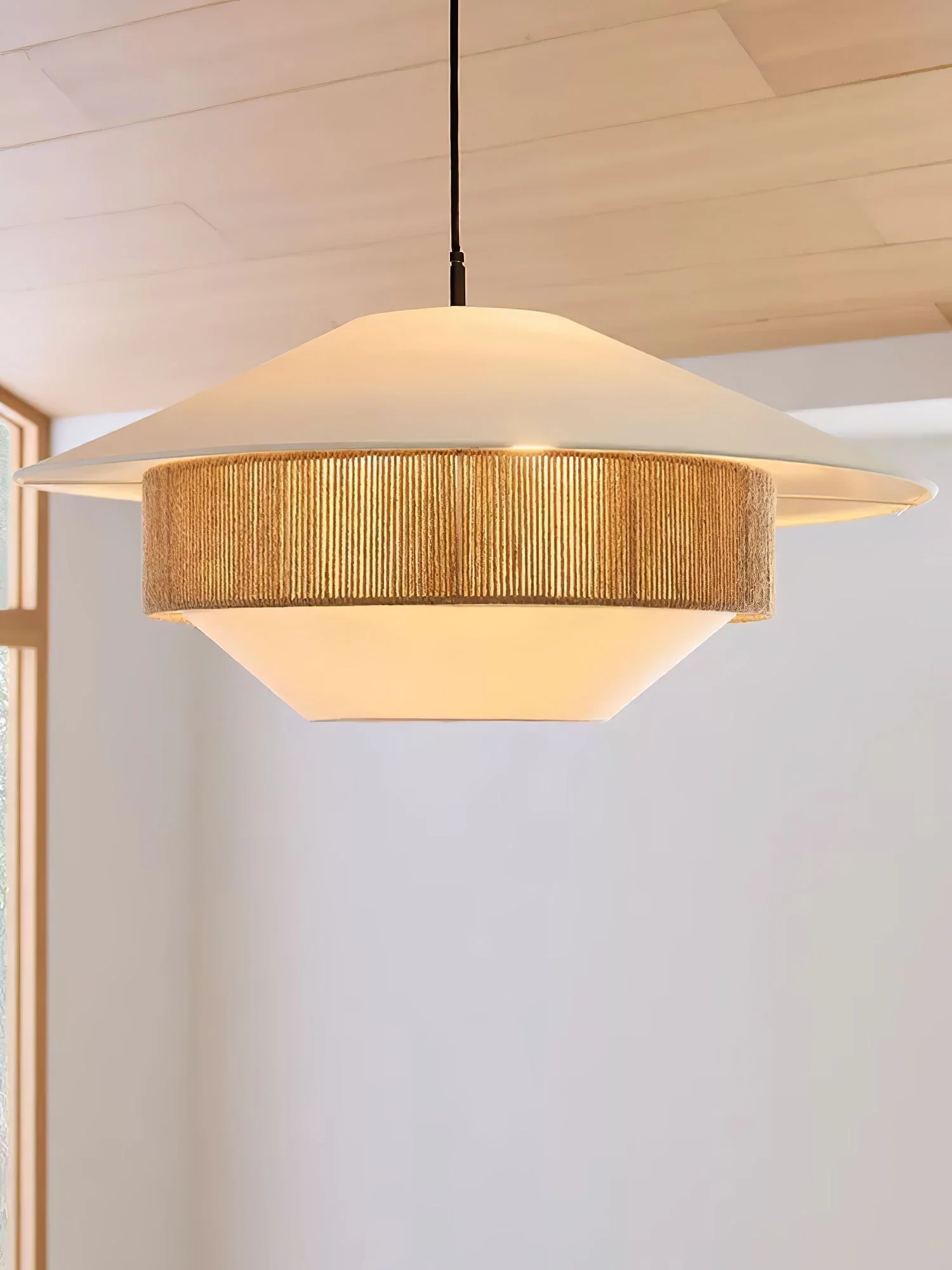 Solis Modern Fabric Pendant Lamp - Image 6