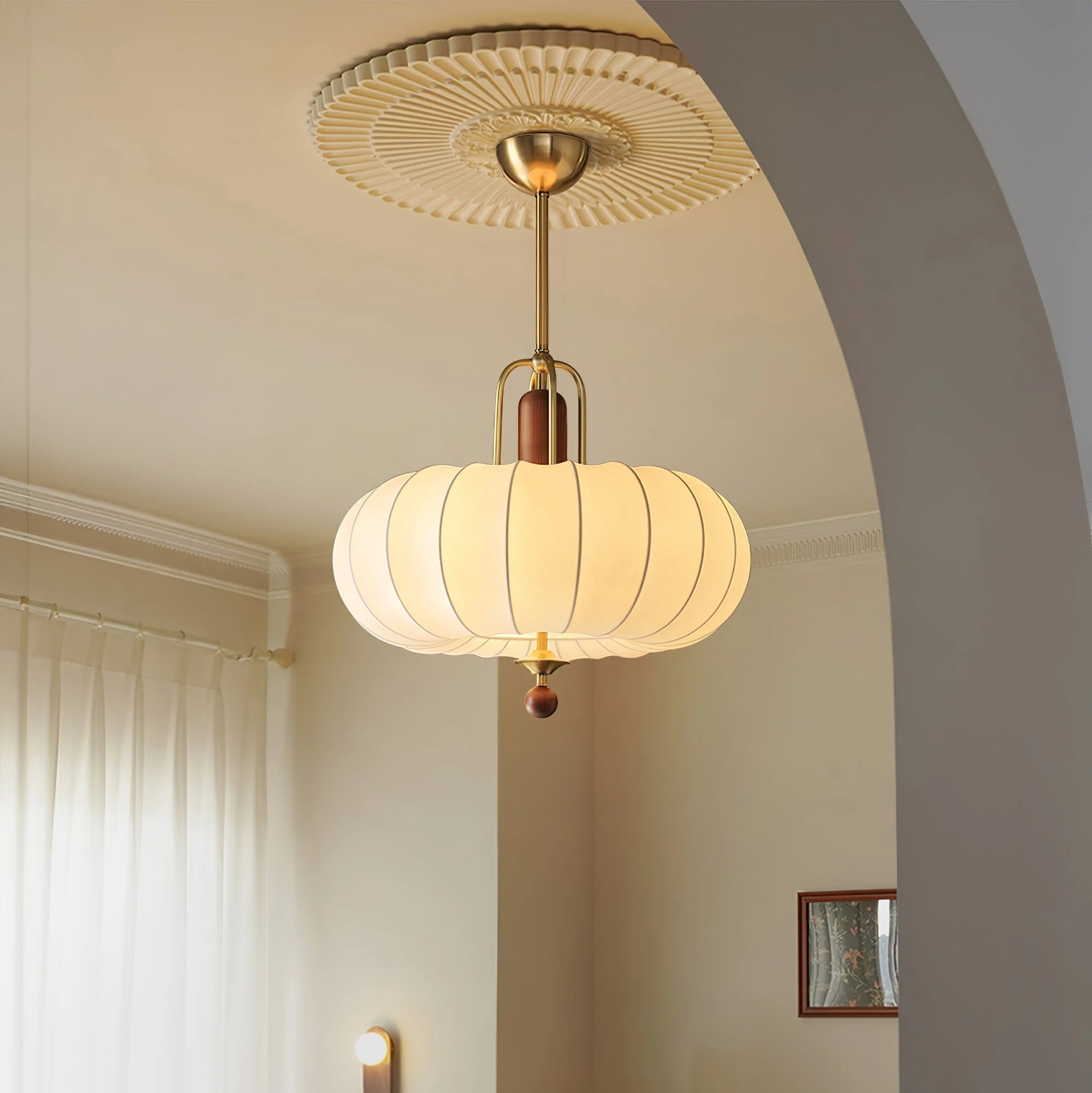 Solis Retro Gold Pendant Lamp - Image 11