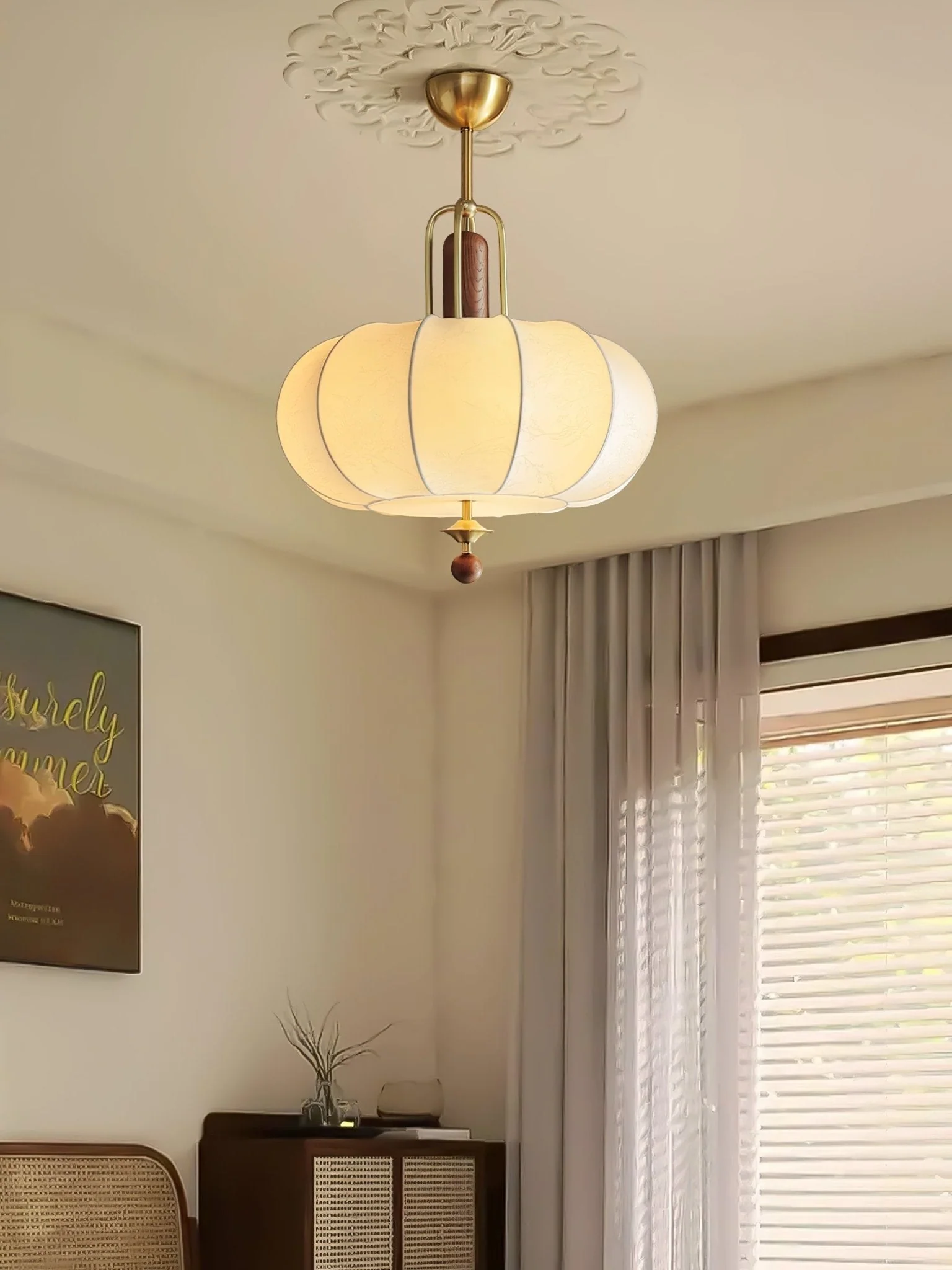Solis Retro Gold Pendant Lamp - Image 13