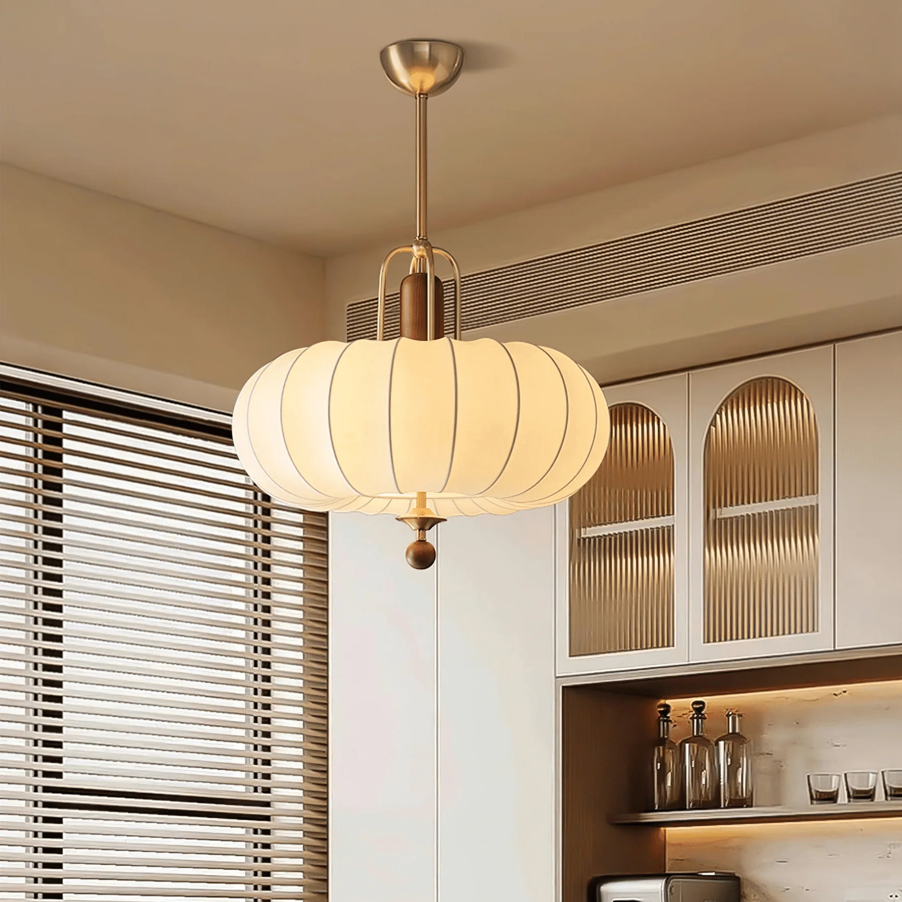 Solis Retro Gold Pendant Lamp - Image 4