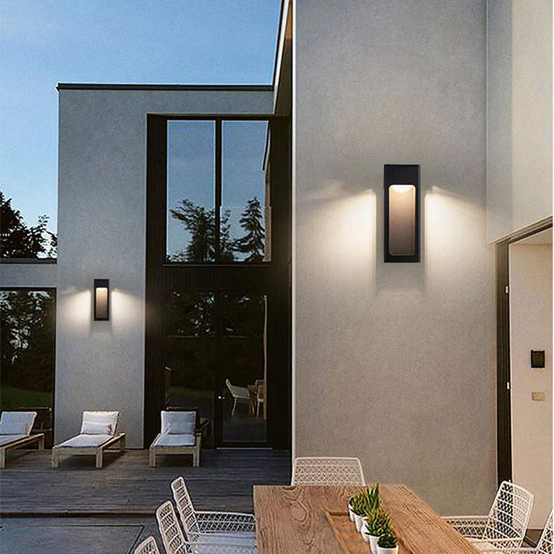 Solith Modern Waterproof Minimalist Geometric Outdoor Wall Light - Image 2