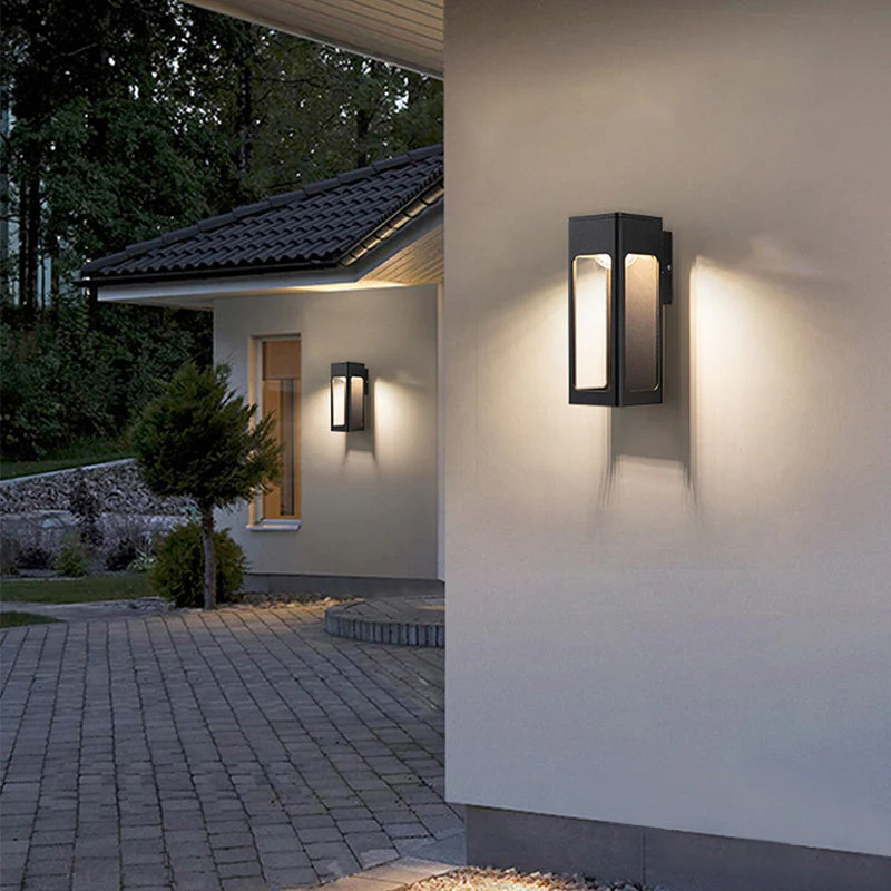 Solith Modern Waterproof Minimalist Geometric Outdoor Wall Light - Image 3
