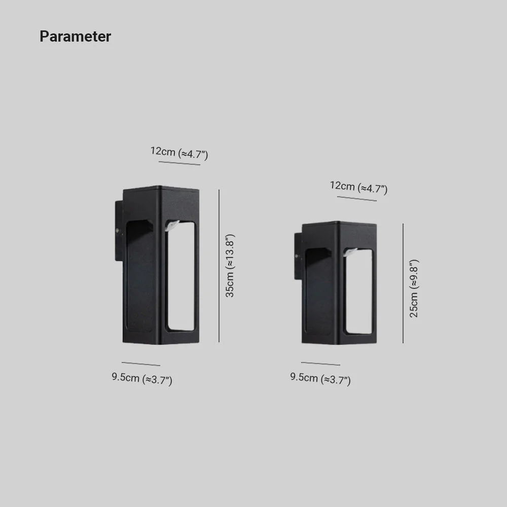 Solith Modern Waterproof Minimalist Geometric Outdoor Wall Light - Image 4