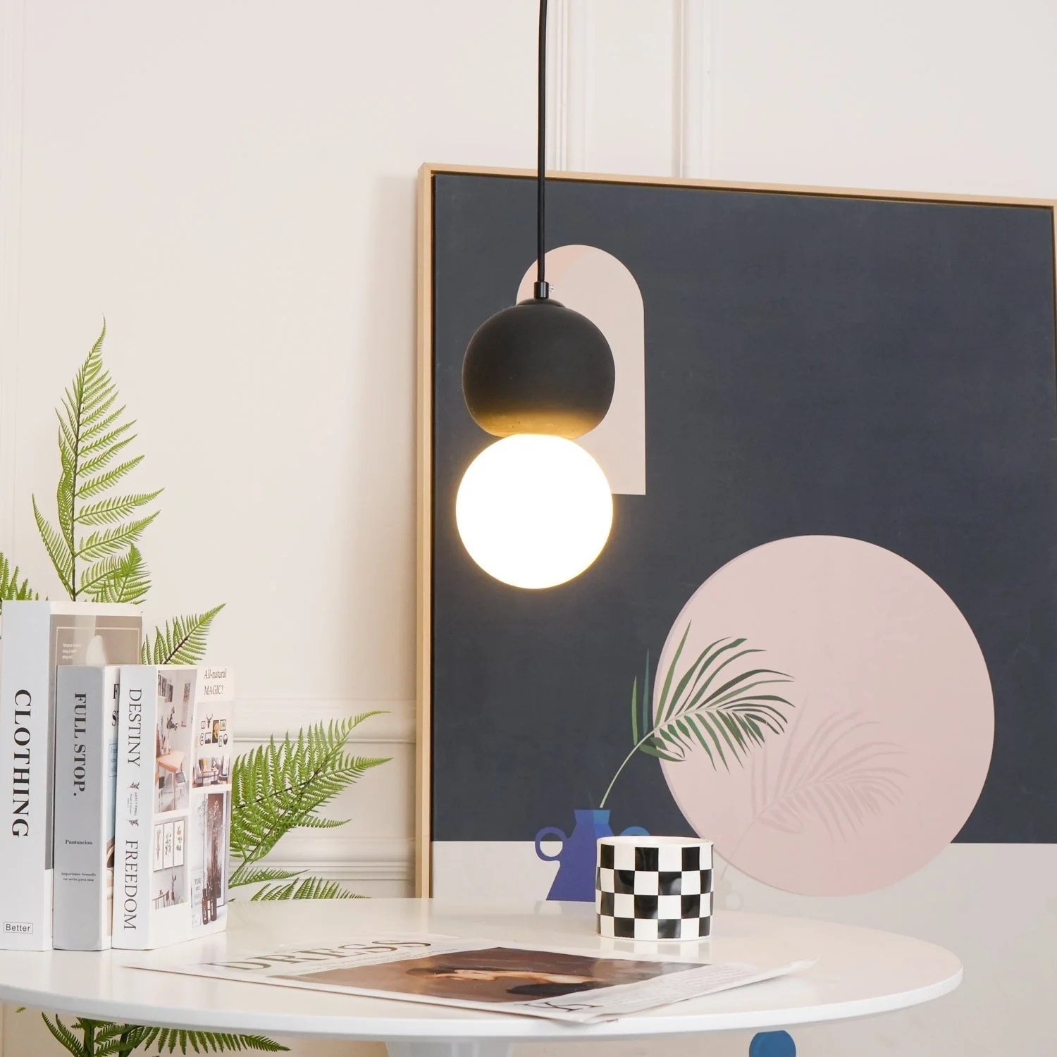 Solvicen Cement Minimalist Pendant Lamp - Image 115