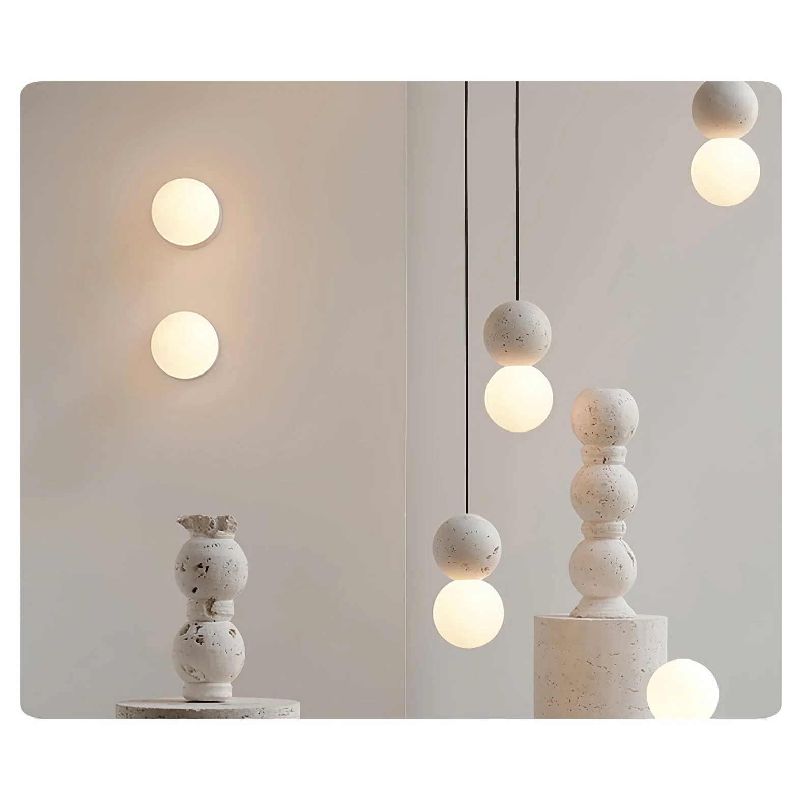 Solvicen Cement Minimalist Pendant Lamp - Image 87