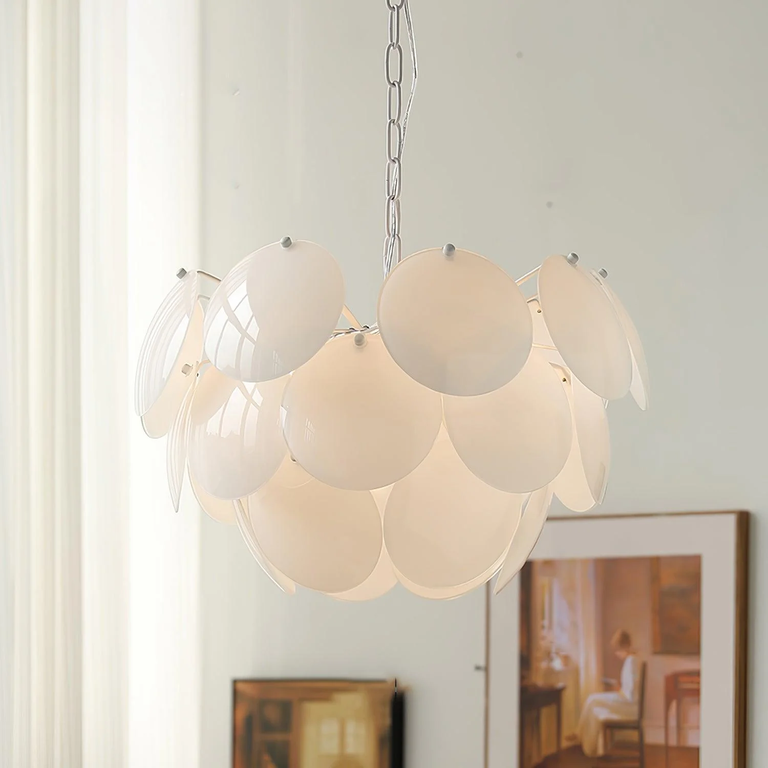 Sophia Minimalist Glass Chandelier - Image 11