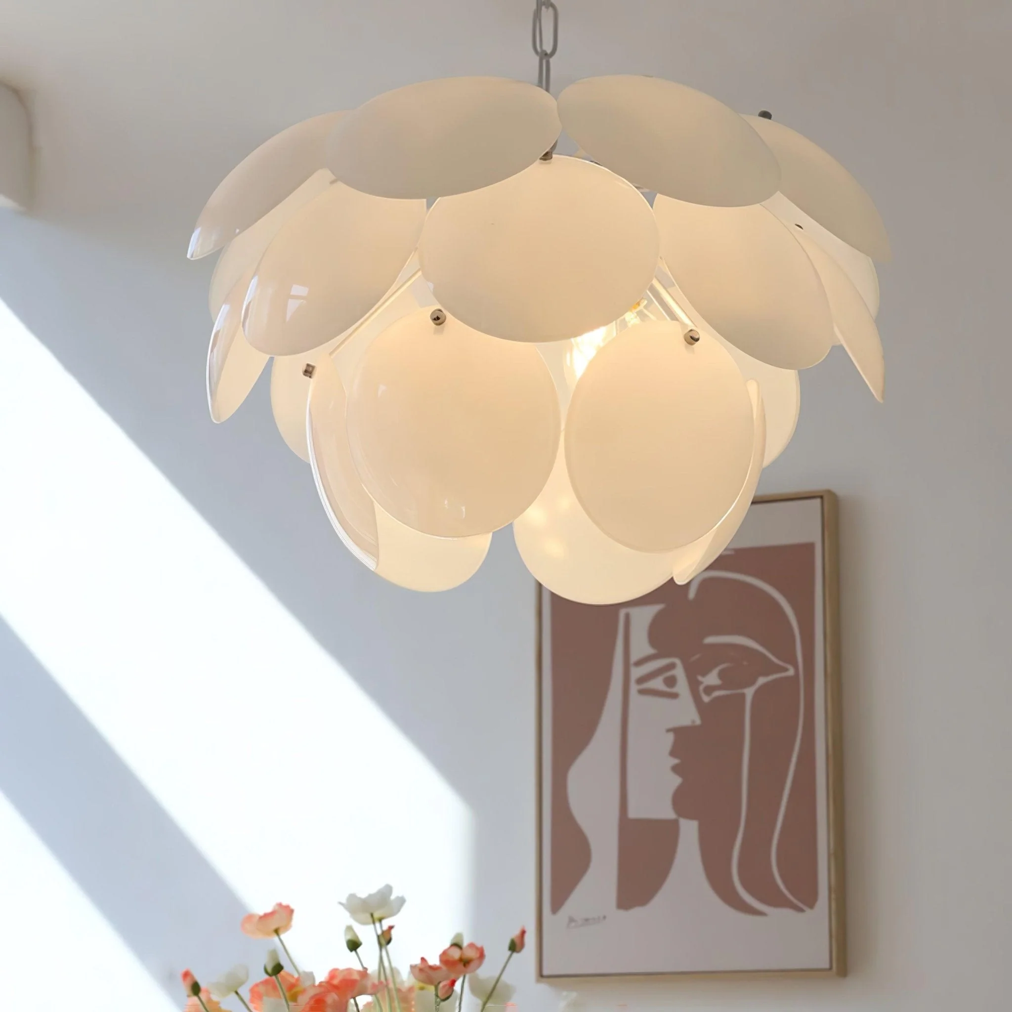 Sophia Minimalist Glass Chandelier - Image 12
