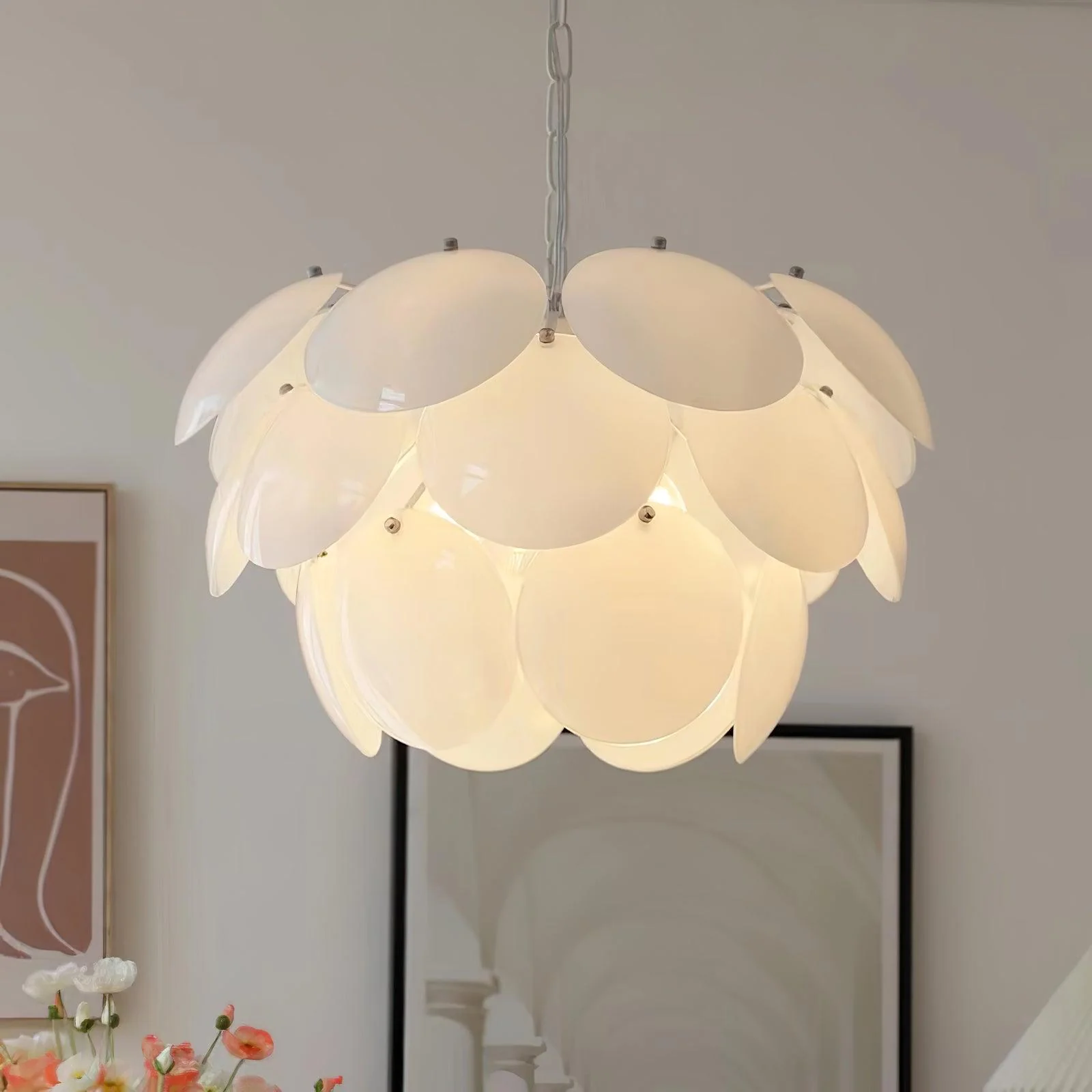 Sophia Minimalist Glass Chandelier - Image 13