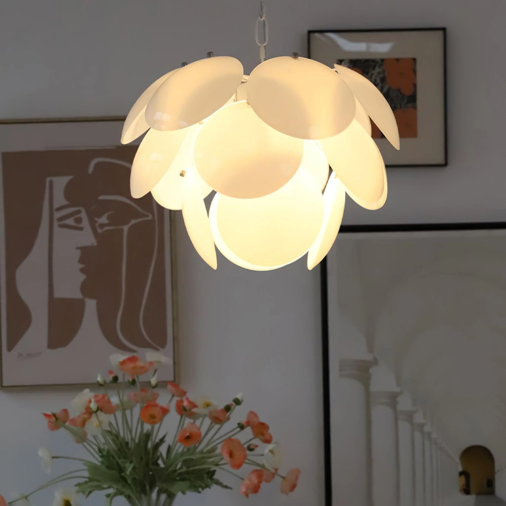 Sophia Minimalist Glass Chandelier - Image 15