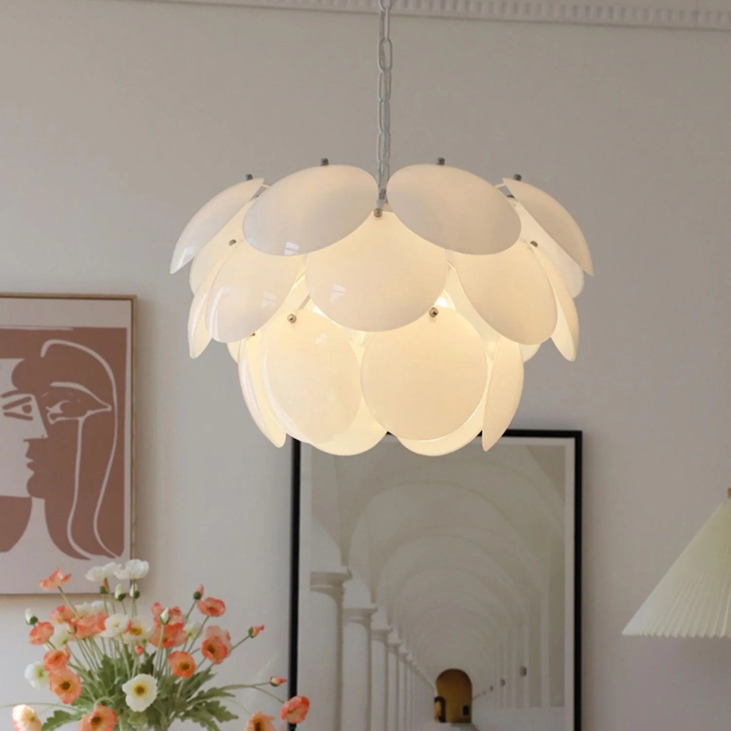 Sophia Minimalist Glass Chandelier - Image 16