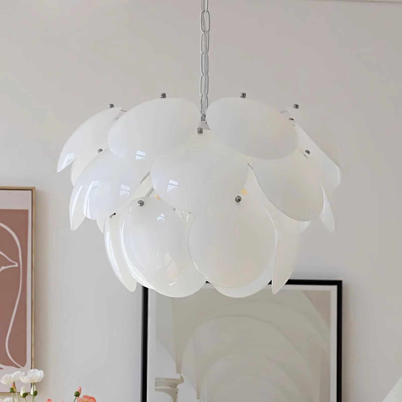 Sophia Minimalist Glass Chandelier - Image 19