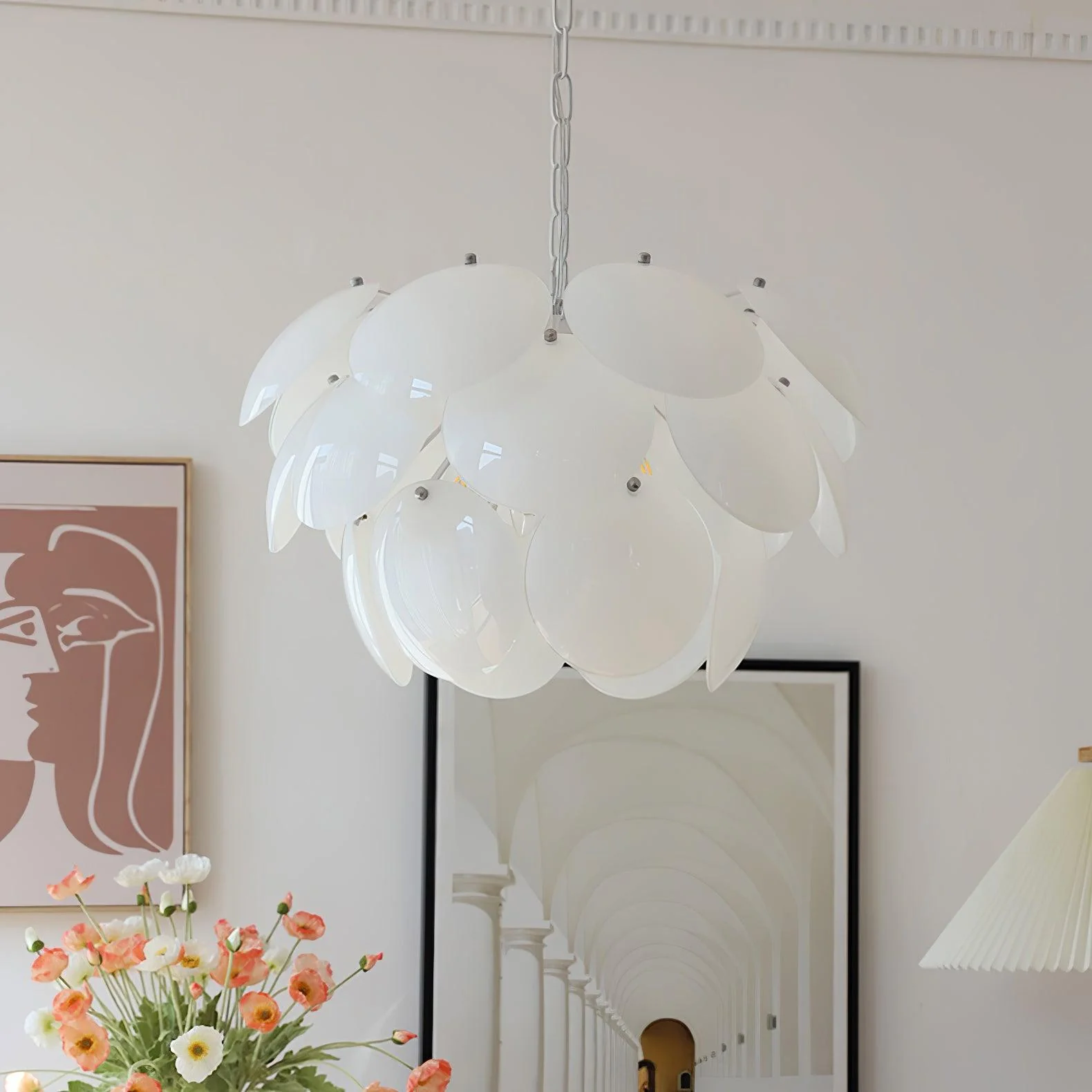 Sophia Minimalist Glass Chandelier - Image 22