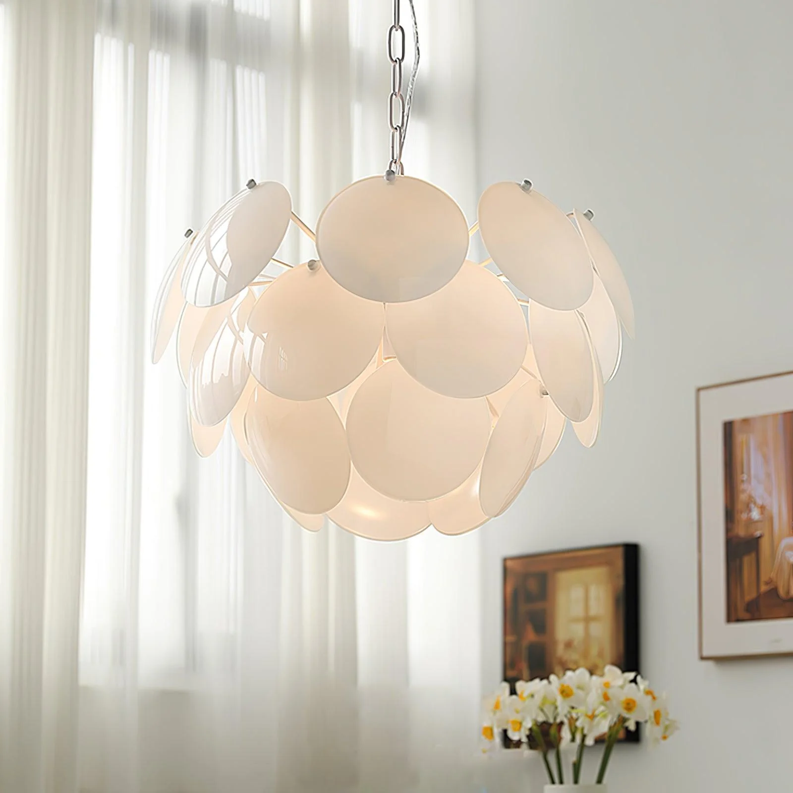 Sophia Minimalist Glass Chandelier - Image 28