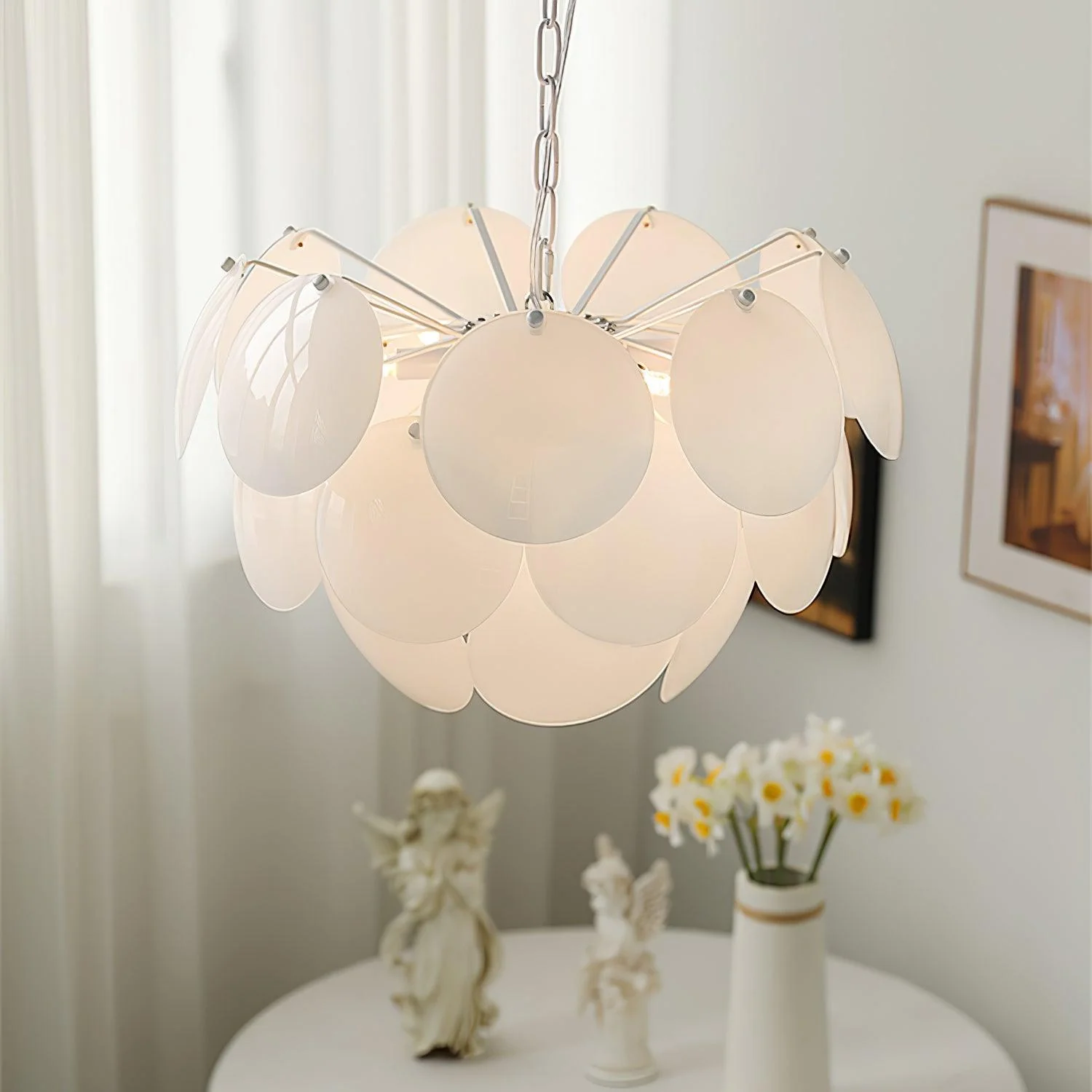 Sophia Minimalist Glass Chandelier - Image 3