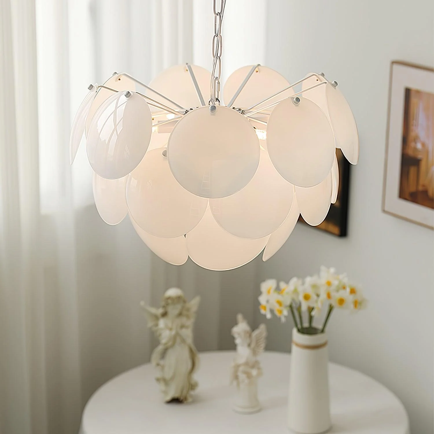 Sophia Minimalist Glass Chandelier - Image 36