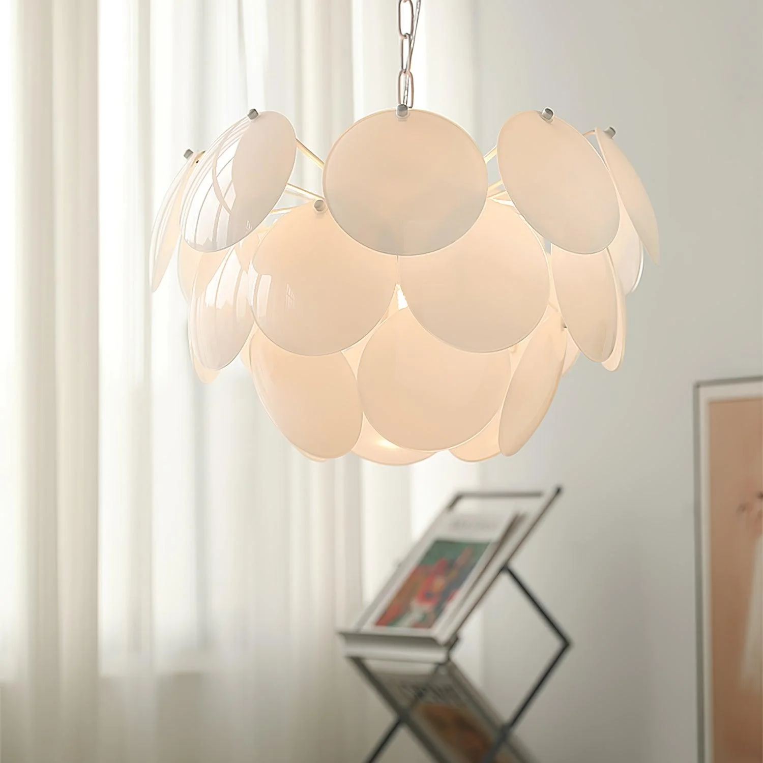 Sophia Minimalist Glass Chandelier - Image 38