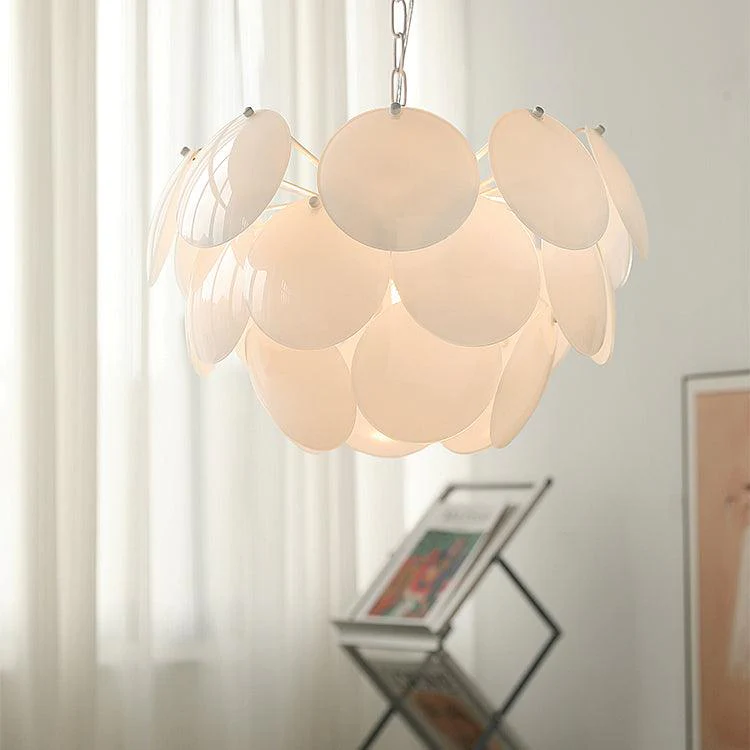 Sophia Minimalist Glass Chandelier - Image 4