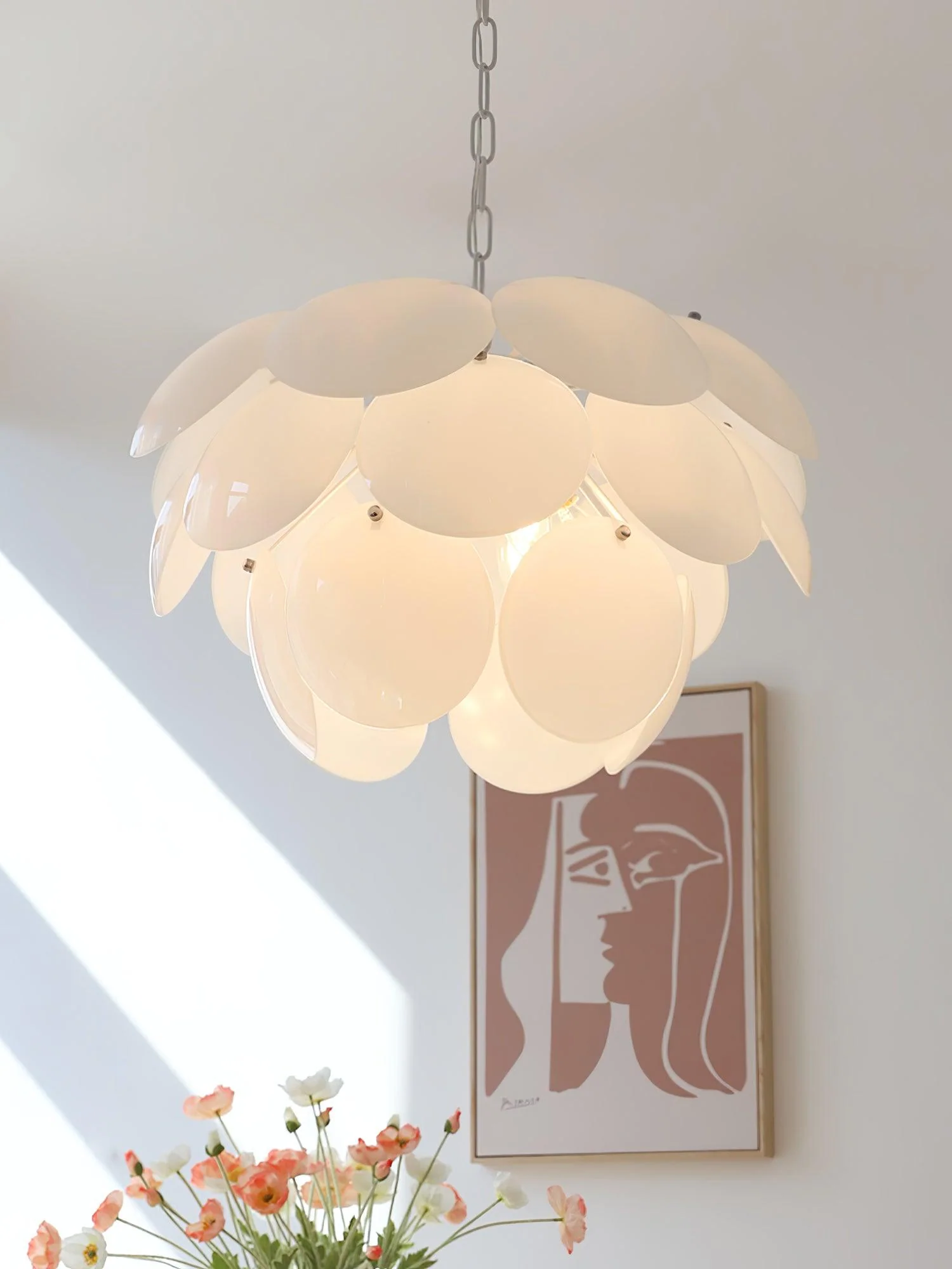 Sophia Minimalist Glass Chandelier - Image 40