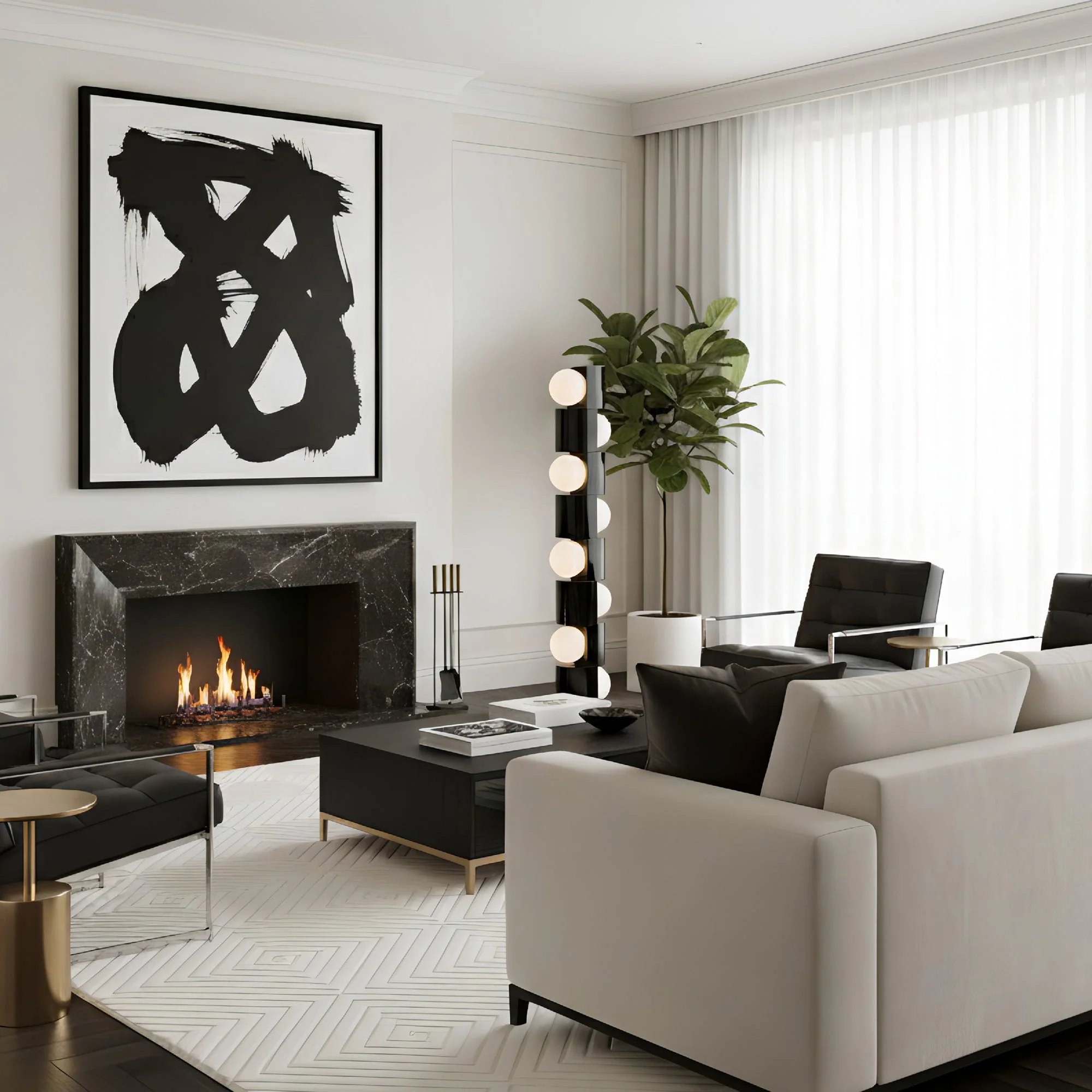 Space Modern Glass Floor Lamp - Image 6