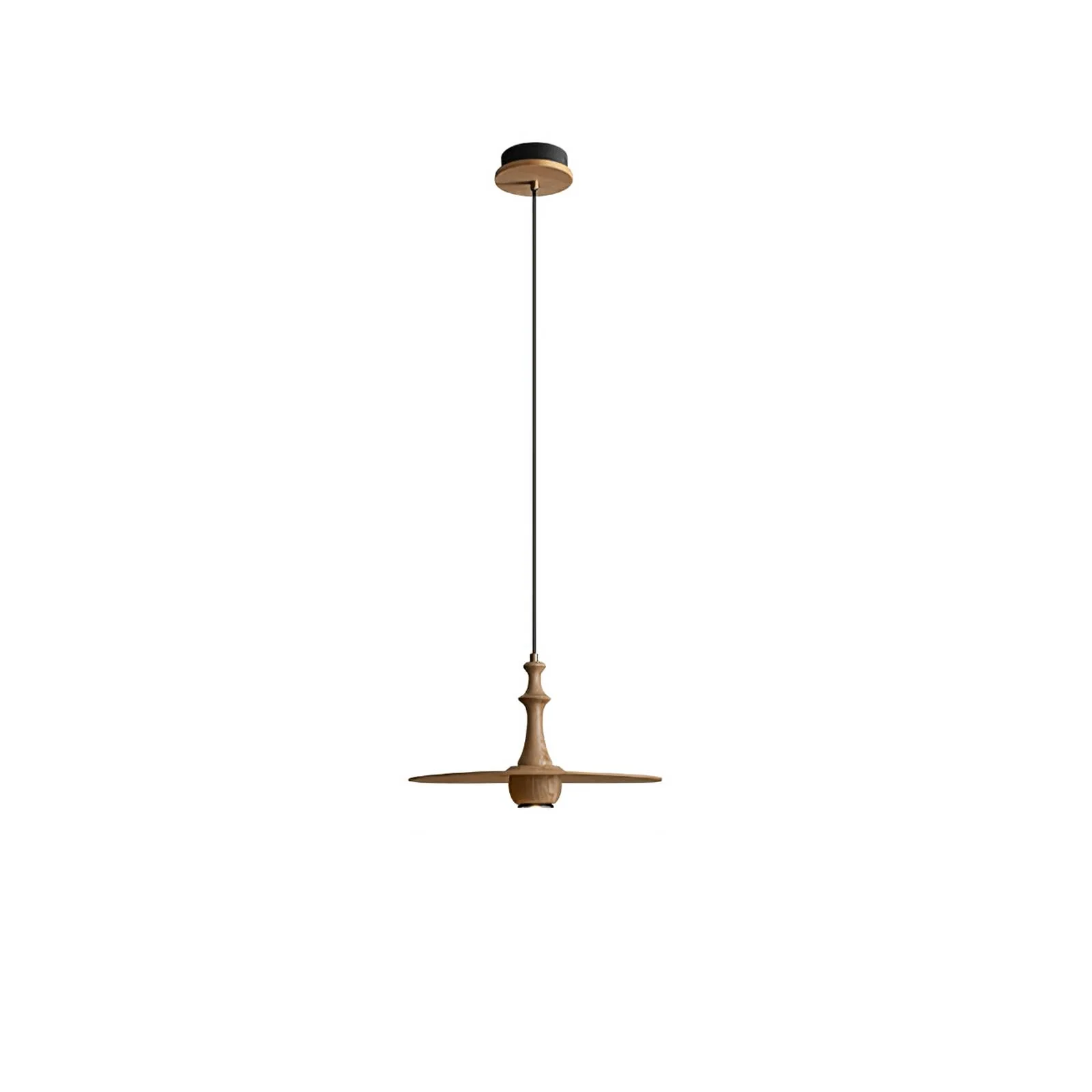 Spindle Wooden Spin Pendant Light - Image 14
