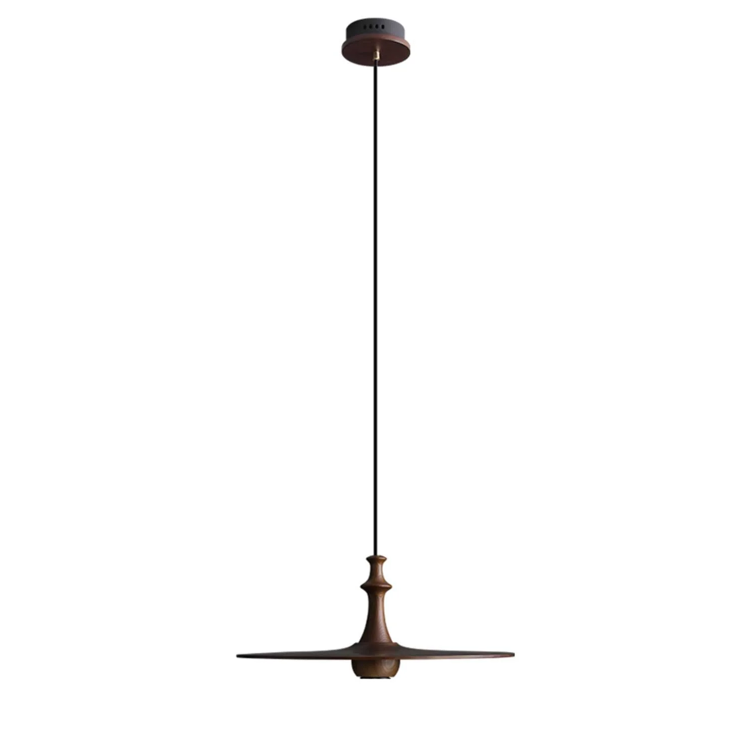 Spindle Wooden Spin Pendant Light - Image 15