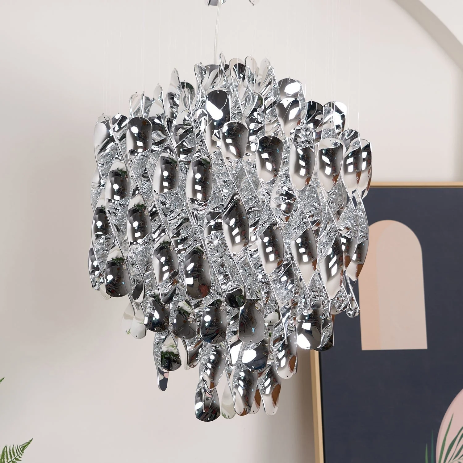 Spiral Contemporary Pendant Light - Image 8