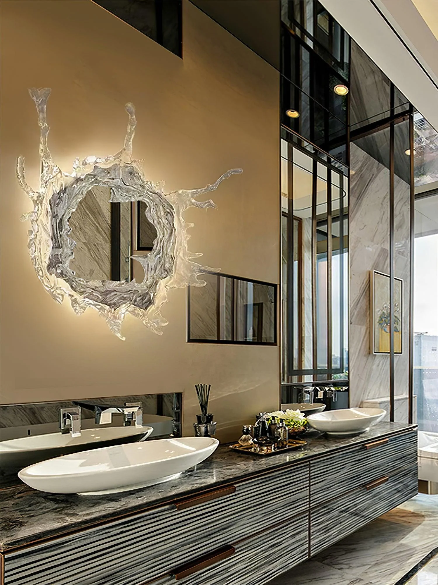 Splash Modern Mirror Wall Lamp - Image 38