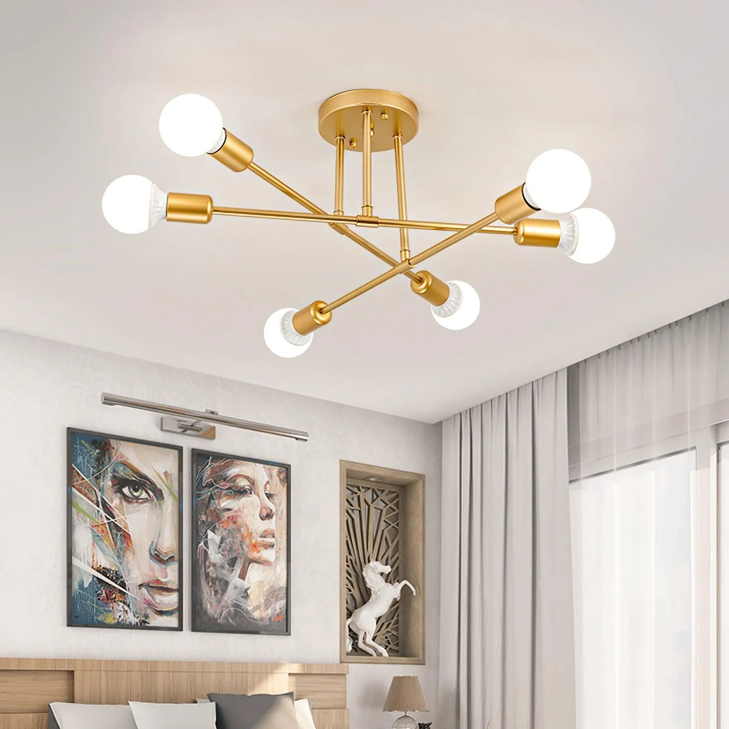 Sputnik Modern Ceiling Light - Image 10