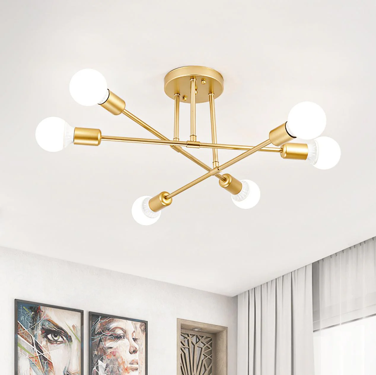 Sputnik Modern Ceiling Light - Image 3