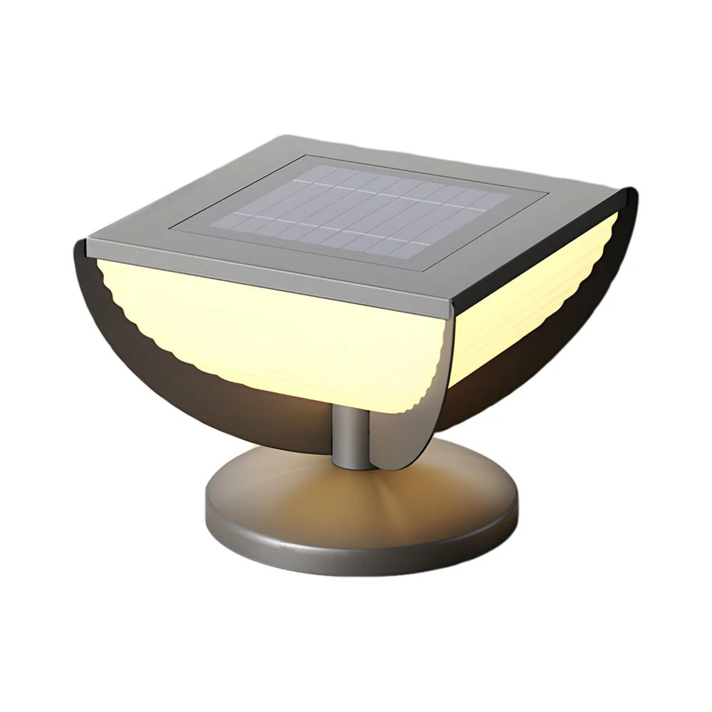 Lorali Solar Post Fence Column Head Sreel Outdoor Pillar Light - Image 12