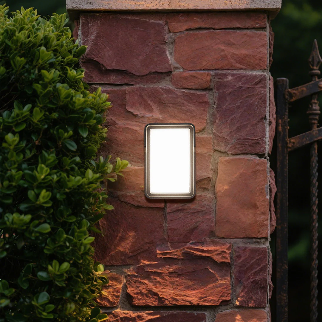 Stan Square Minimalist LED Outdoor Wall Light - Image 11