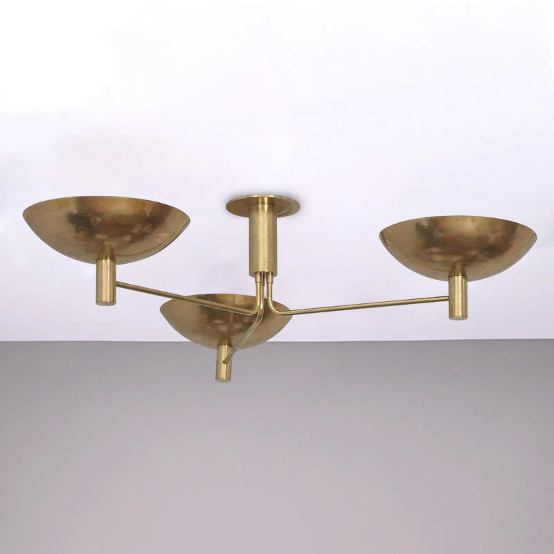 Stilnovo Industrial Brass Ceiling Light - Image 5
