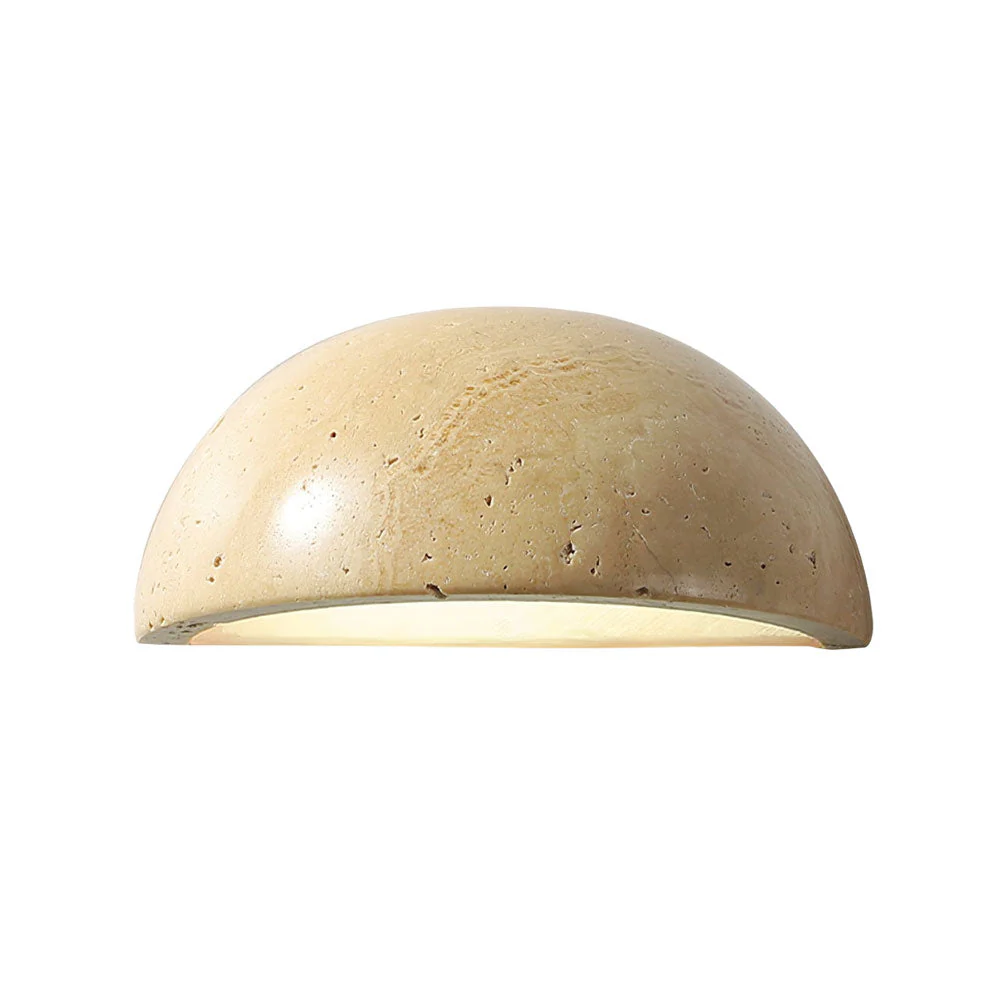 Stone Dusk Scandinavian Travertine Wall Light