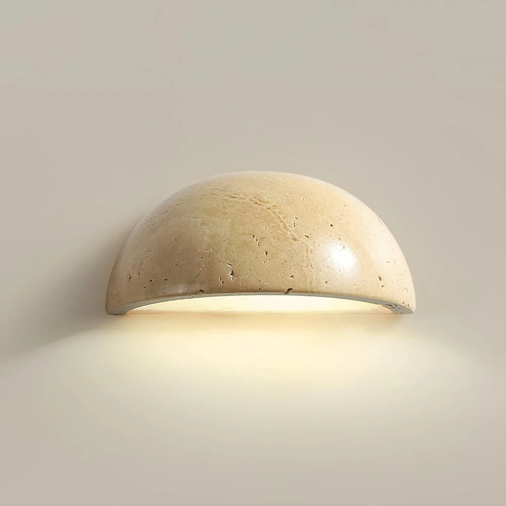 Stone Dusk Scandinavian Travertine Wall Light - Image 13