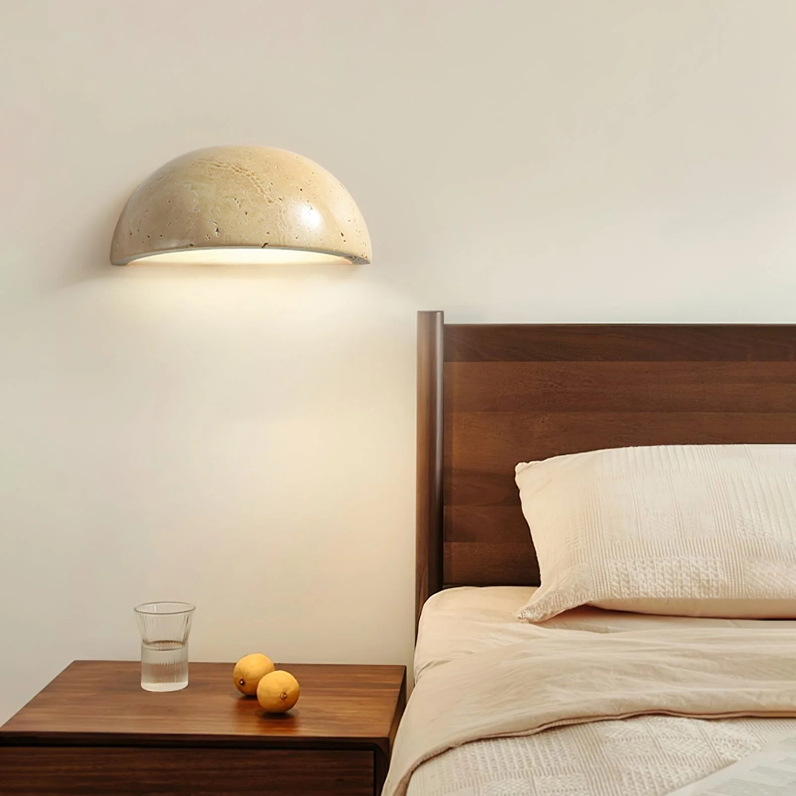 Stone Dusk Scandinavian Travertine Wall Light - Image 8