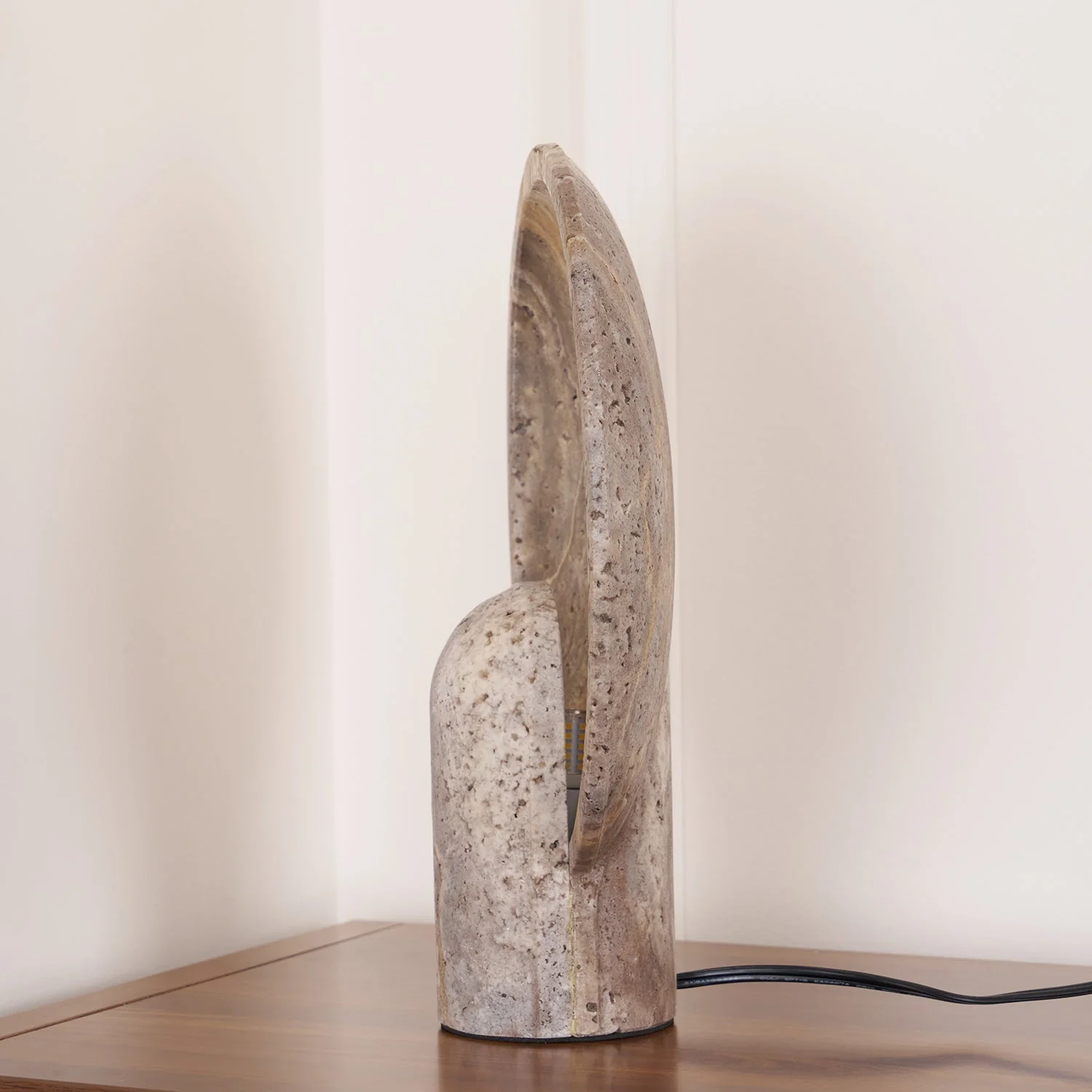 Stone Natural Travertine Table Light - Image 12