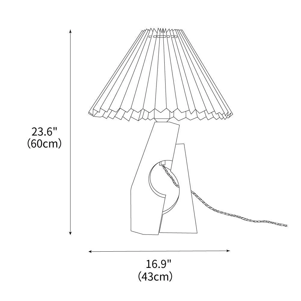 Stone Pillar Contemporary Travertine Table Light - Image 3