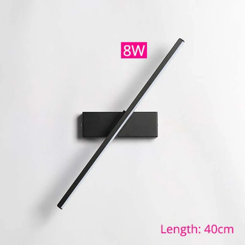 Struve Rotatable Wall Lamp for Bedroom, Black/White - Image 12