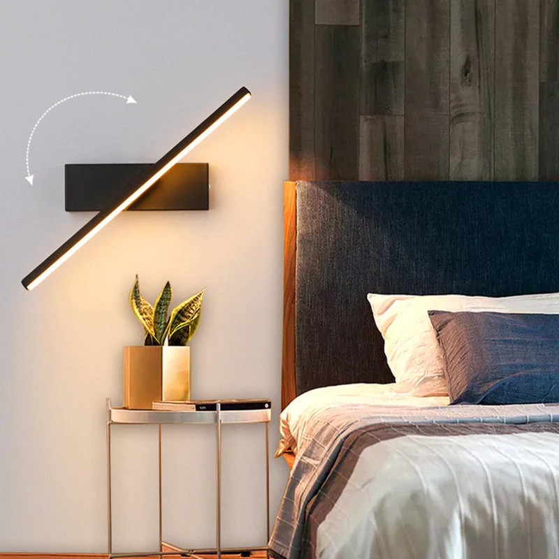 Struve Rotatable Wall Lamp for Bedroom, Black/White - Image 2