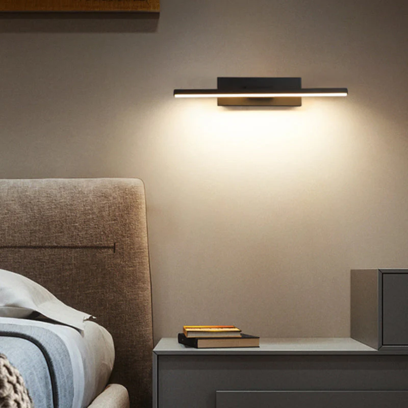 Struve Rotatable Wall Lamp for Bedroom, Black/White - Image 3