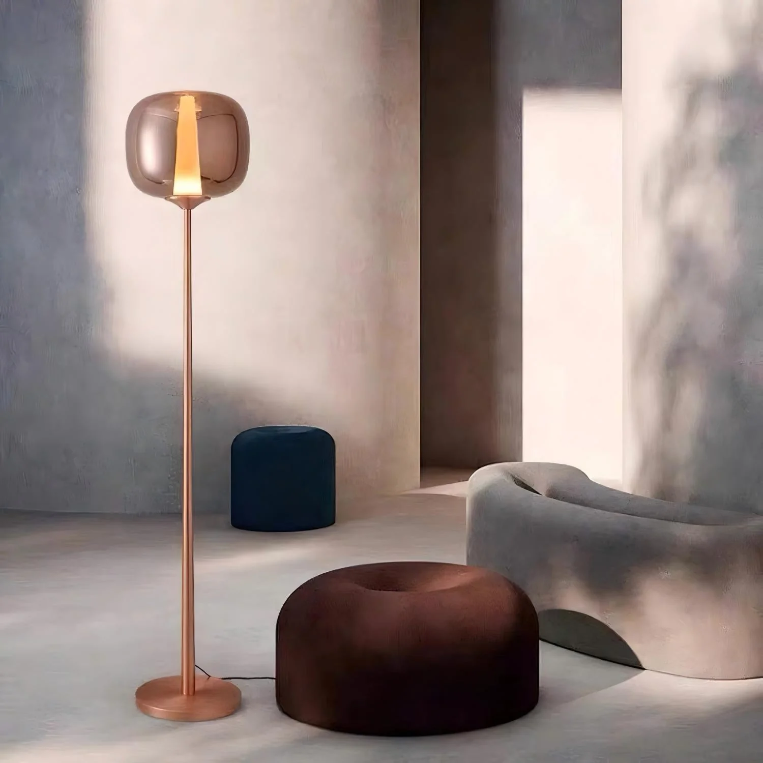 Sunset Modern Glass Floor Lamp - Image 4